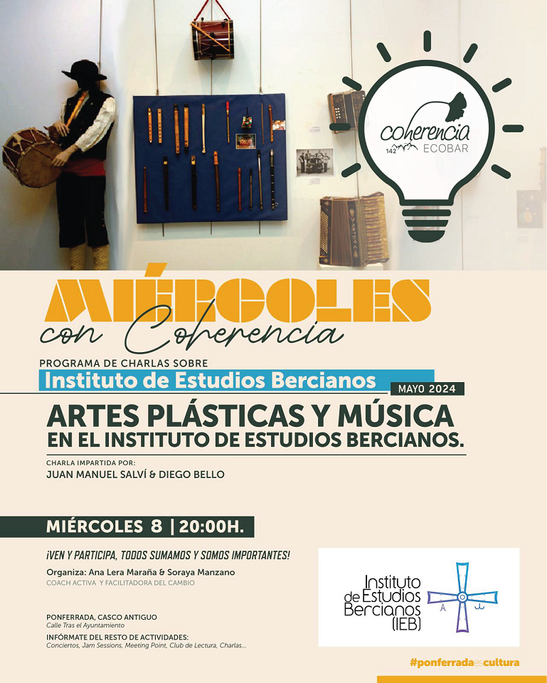 Charla: "Artes plásticas y música en el Instituto de Estudios Bercianos" - 08/05/2024
